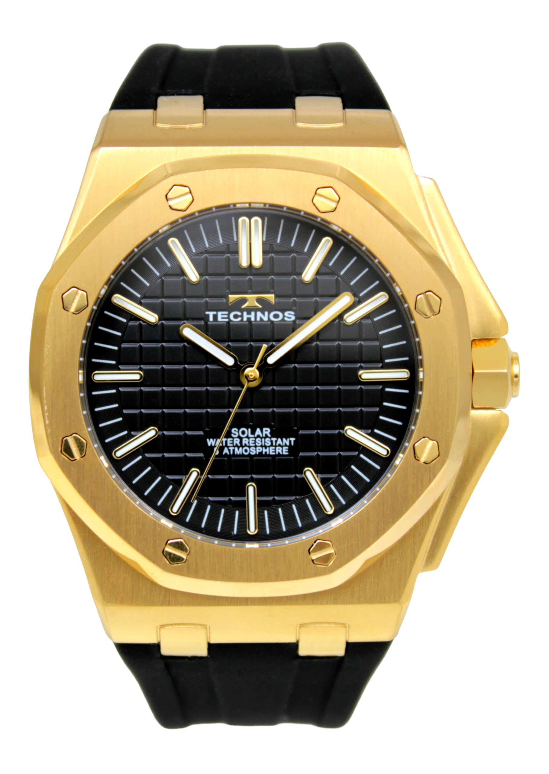 

Technos T9C35GB Солнечные Мужские Часы к 100-летию, Модель, чёрный