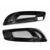 For Hyundai Genesis Coupe 2008-2012 Carbon Fiber Front Bumper Side Air Vent Intake Frame Grill Fog Light Lamp Cover Hood Grille
