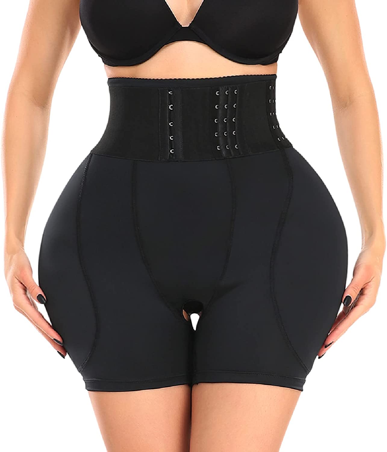 

Корректирующее белье для женщин с поддельными подкладками для бедер, подтяжка ягодиц, шорты для трансвеститов с поясом-оберткой, корректирующие трусики для живота 2XL