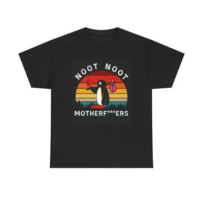Noot Noot Penguin T Shirt Funny Graphic Unisex Heavy Cotton Tee Unisex T-Shirt