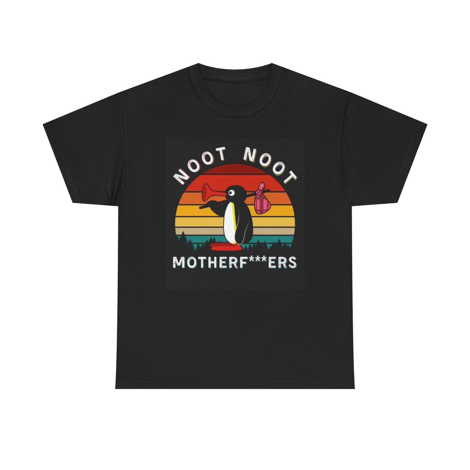 Noot Noot Penguin T Shirt Funny Graphic Unisex Heavy Cotton Tee Unisex T-Shirt S