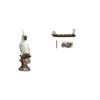 Parrot Resin Sculpture Decorative Figurine for Indoor Tabletop Ornament Centerpiece Cabinet