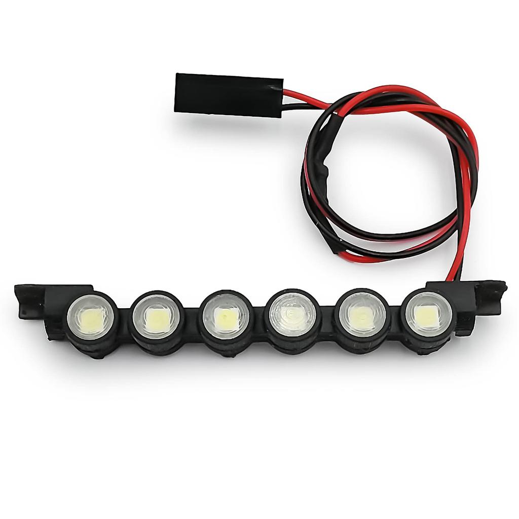 TRZX RC Roof Rack 6LED Light Bar Upgrade Parts for 1/18 TRX4M RC Crawler Car