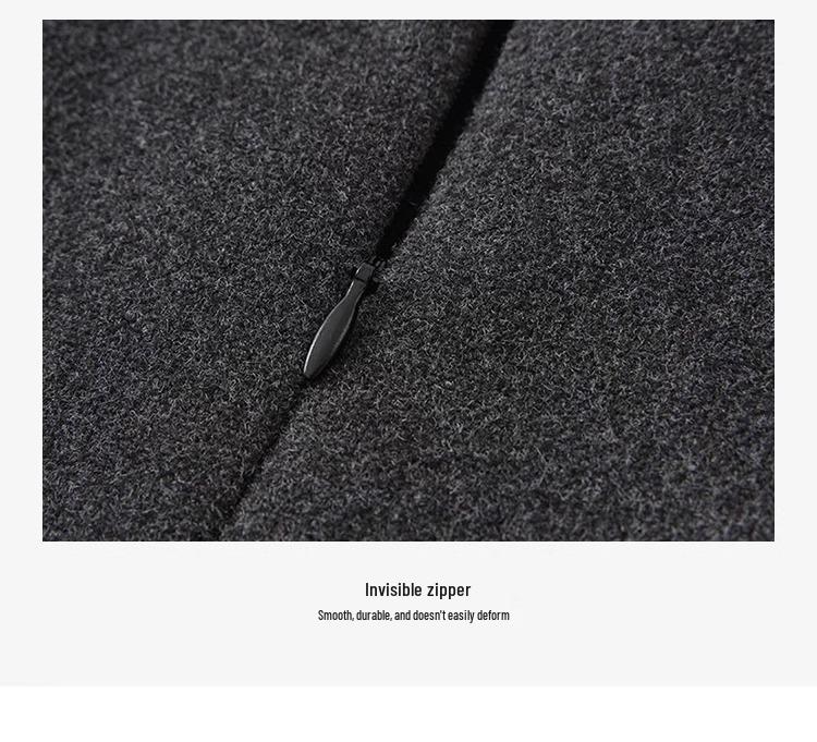 Women's Thickened Woolen A-Line Skirt - High-Waisted, Hip-Hugging, Anti-Exposure, Autumn/Winter Velvet Plus, Casual Outerwear