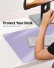Leather Desk Pad Protector, Mouse Pad, Desk Mat, Waterproof Non-Slip PU Desk Blotter, Computer Desk Pad for Women