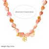 DIEYURO Acciaio Inossidabile 316L Pietra Rosa Corallo Stella Marina Tartaruga Set Collana Bracciale Donna Nuova Moda Gioielli Impermeabili Set Regalo