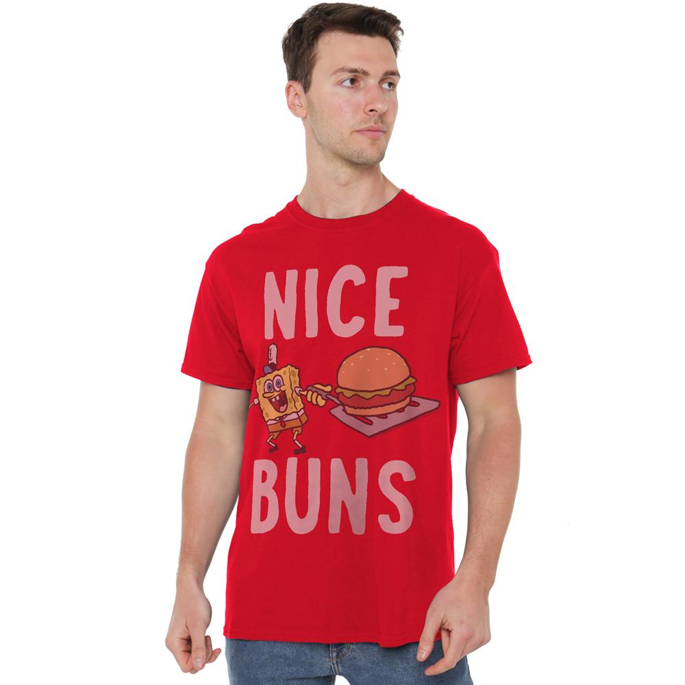 SpongeBob SquarePants Mens Nice Buns T-Shirt