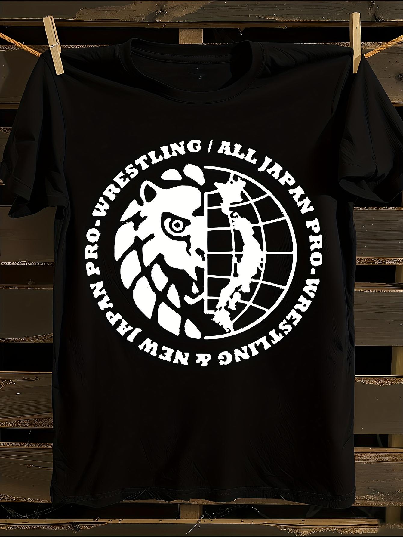 Black NNPW AJPW All Japan Pro Wrestling Graphic Tshirt L