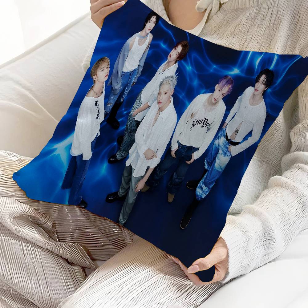 Custom P1Harmony Kpop Style Cushion Cover Inches Farmhouse Decor Home Throw Pillow Covers For Couch Decorations