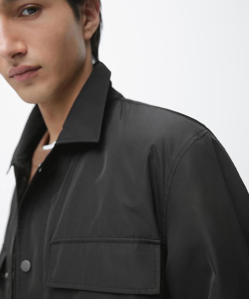 Massimo Dutti Pocket Detail Water-Repellent Overshirt