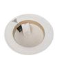 Stripe Line White Short Panama Hat