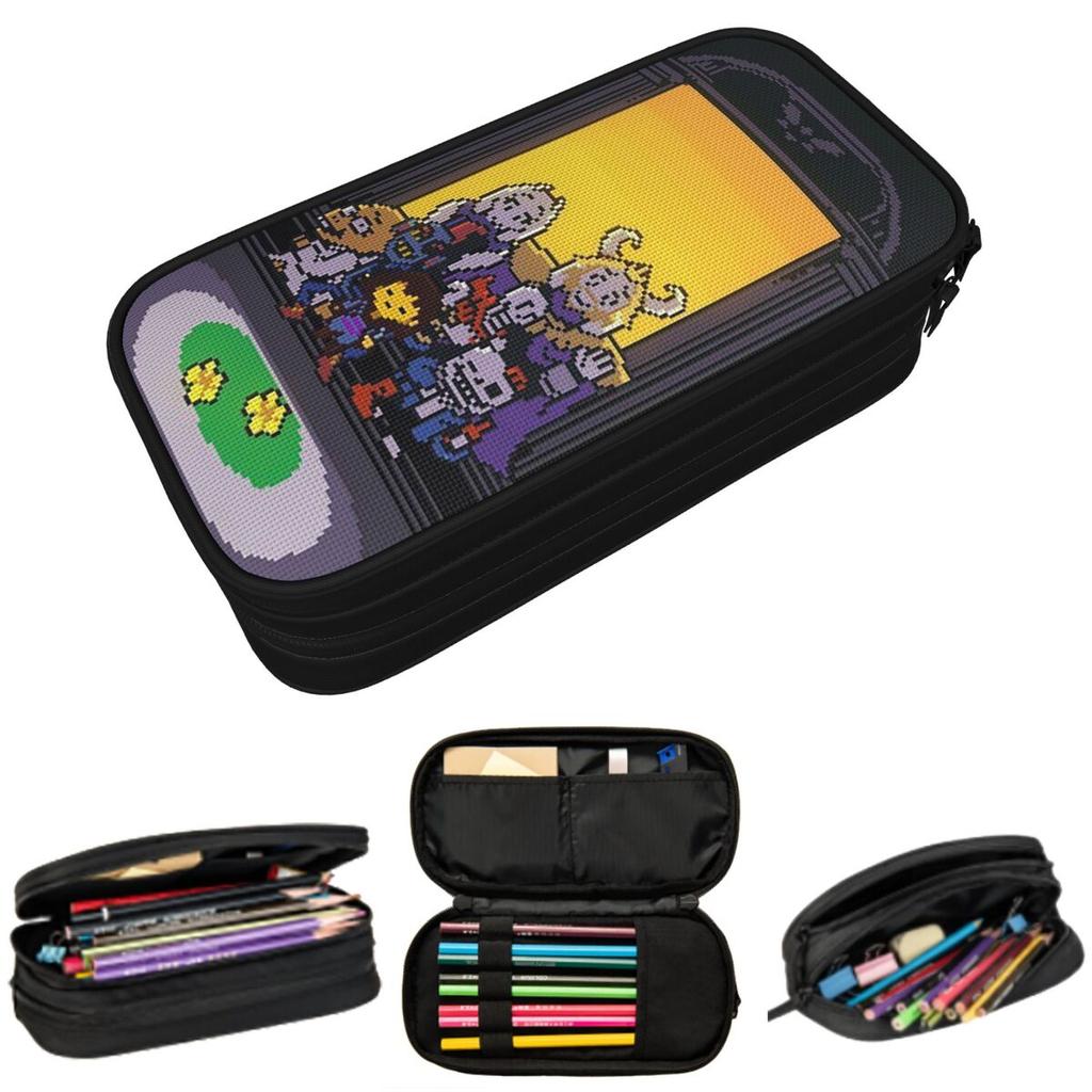 Undertale Gamer Gaming Pencil Case for Boys Girls School Pen Box Pencil Bag Stationery Supplies Pen Holder Bag