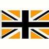 1pc Union Jack (Black and Golden) Flag 152.4cm x 3ftOutdoor Decor, Yard Decor, Garden Decor