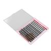 Lash Extension Kit with Bond Seal Tweezers Easy To Apply Long Lasting Individual Eyelash Kit for Home Travel 40D 12