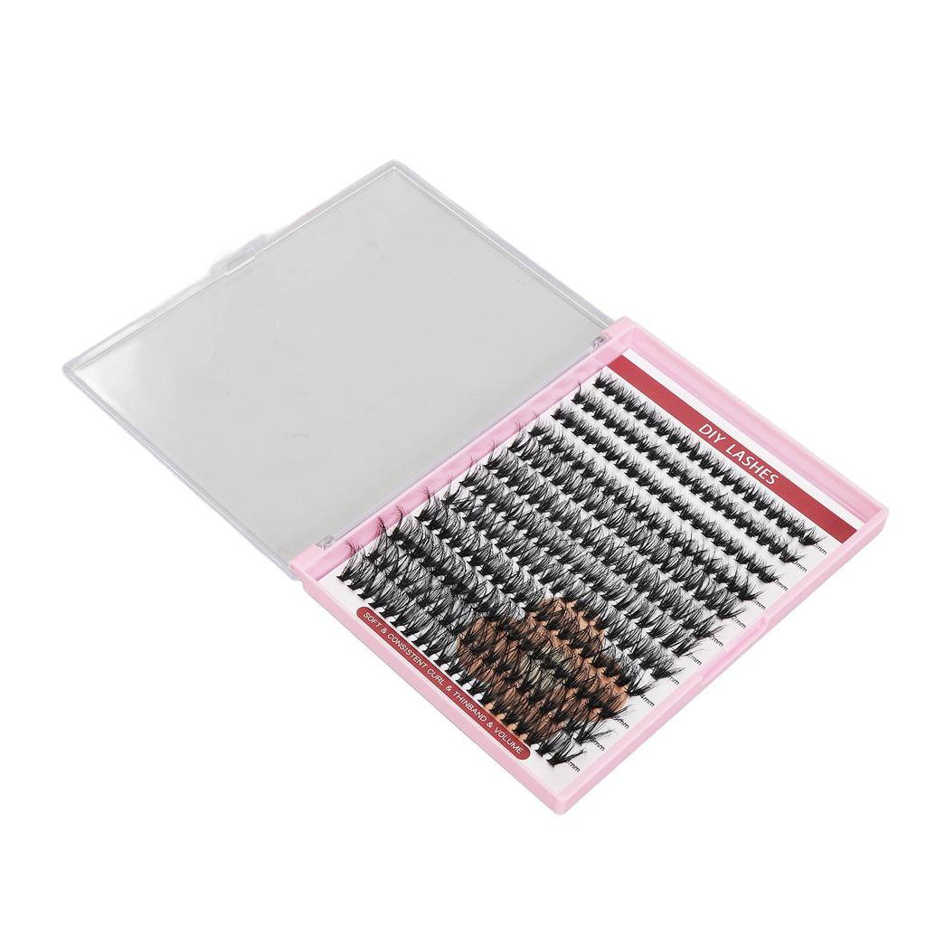Lash Extension Kit with Bond Seal Tweezers Easy To Apply Long Lasting Individual Eyelash Kit for Home Travel 40D 12