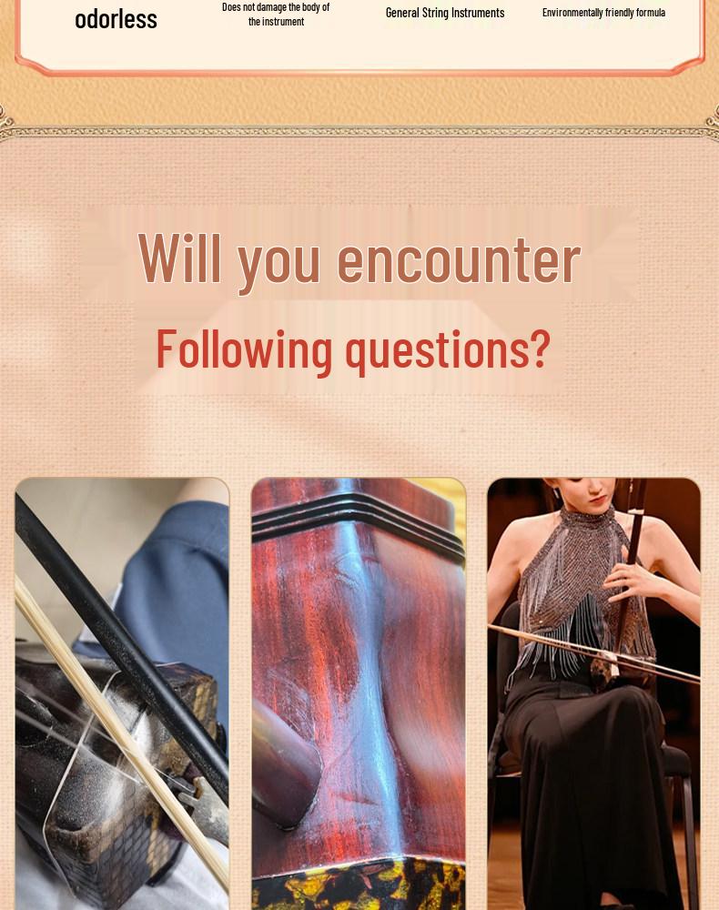 Erhu Rosin Cleaner Kit: Cloth & Universal Instrument Care Liquid