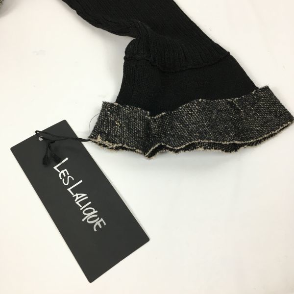 LEs LALIQUE Unused Tag Cardigan Black Size 9R(USED)