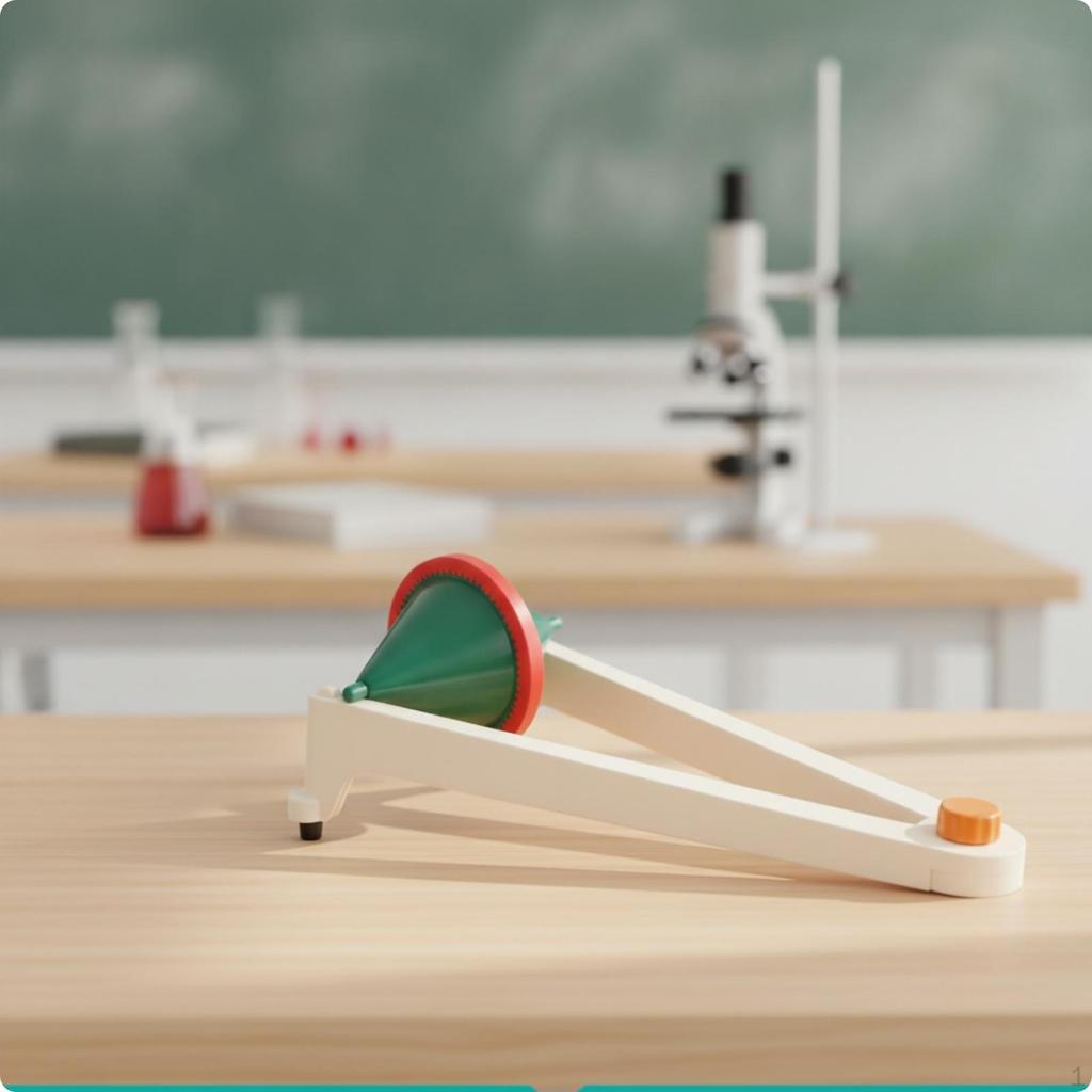 Tabletop DoubleCone Rolling Apparatus | highly visible Motion demonstration, Sturdy Construction,