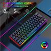 Mekanik Hissiyatlı 61 Tuşlu RGB Kablolu Oyuncu Klavyesi