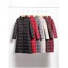 Women's Autumn and Winter Mid Length Warm Jacket with Hood and Slim Simple Jacket