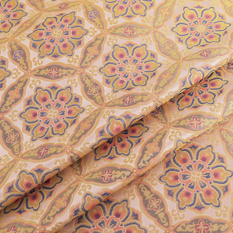 50x150cm High-end Jacquard Brocade Silk Fabric For Diy Sewing Cheongsam Hanfu Dress Kimono Garment Luxury Designer Fabric