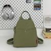 Schoolbag trendy brand casual backpack new multi-functional lightweight simple small backpack solid color commuter outdoor travel messenger bag