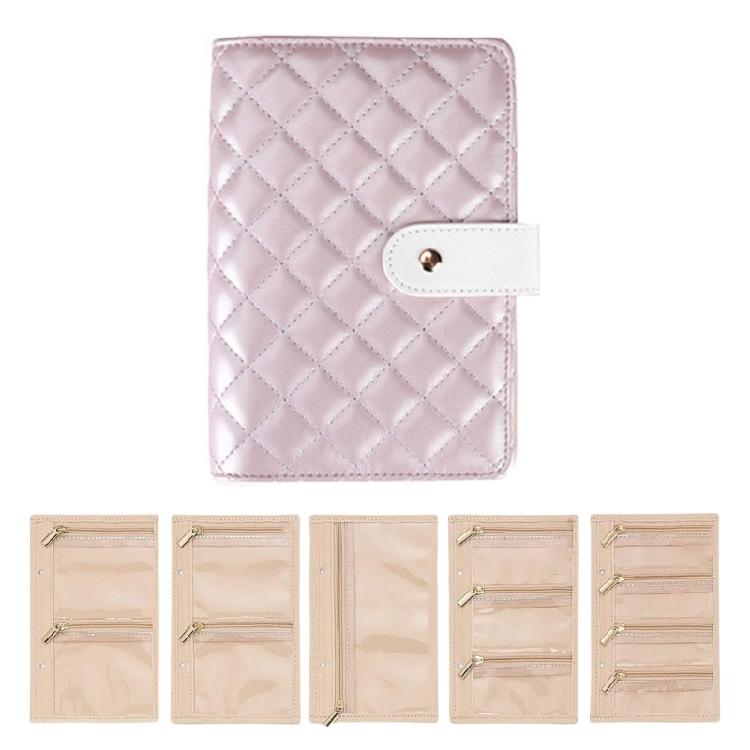 Transparenter Schmuckhalter mit klaren Seiten Ticketaufbewahrungsbuch für Reisen Ohrringe Halsketten Ringe Organizer Alben