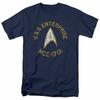 Star Trek Collegiate T Shirt Licensed Sci-Fi TV Classic Adult Tee New Navy Blue