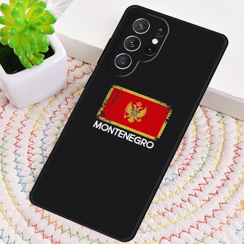Montenegro Flag Silicone Phone Case For Samsung Galaxy note 10 pro S26 S25 S24 S23 S22 S21 Plus S25Ultra Capa Cover