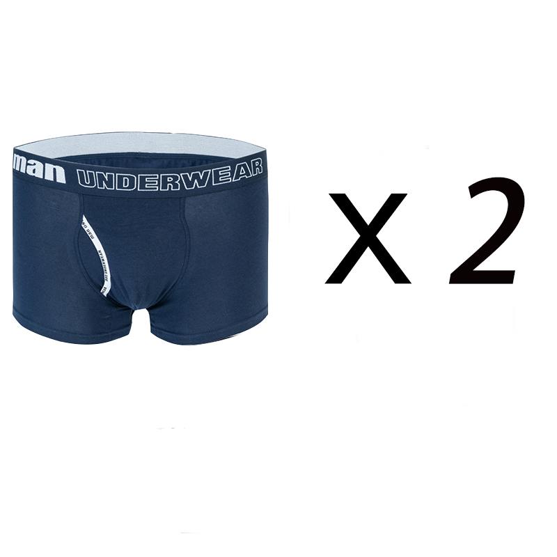 

2 шт./лот Мужское хлопковое нижнее белье Сексуальные трусики Дышащие шорты Удобное нижнее белье Боксеры 3XL