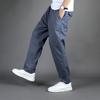 New Men's Casual Pants Cotton Loose Plus Size Solid Color Breathable Comfortable Sports Pants