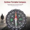 Black Serrated Edge Compass with Pointer, Outdoor, Small Plastic, 45mm Diameter.