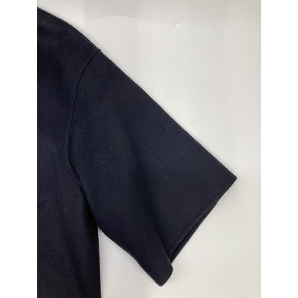 BLAMINK Black wool V-neck long dress dress 38 blackUsed