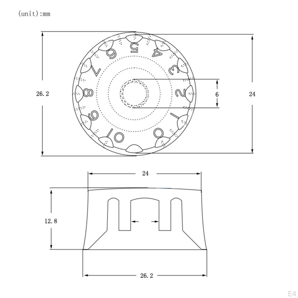 4 Pieces Guitar Knobs Bass Speed Control Electric Accessories for Daily Use