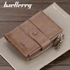 Men's Short Wallet European American Youth Multi Card Buckle Large Capacity Zipper Coin Purse