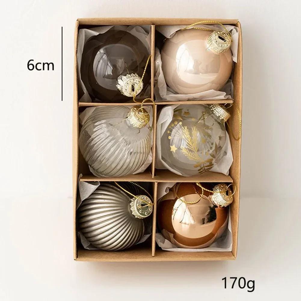 Garden Christmas Balls Pendant Christmas Party Christmas Tree Decoration Festive Atmosphere Metal Glass Plastic