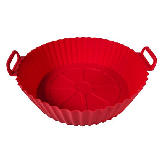 Silicone Air Fryer Tray Reusable Base Mat for 3 To 5LB Air Fryers Heat Resistant Non-Stick Tray Replacement of Parchment Paper