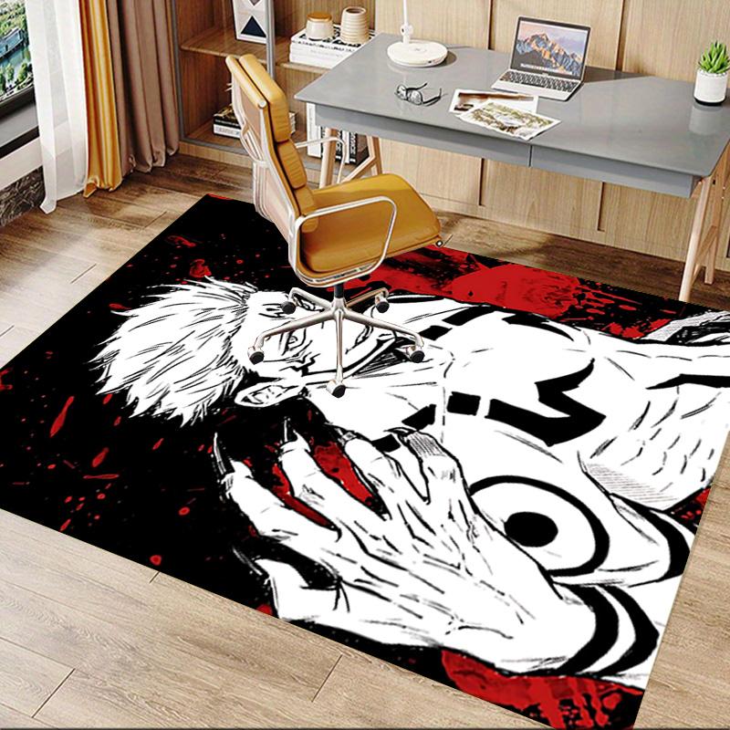 Jujutsu Kaisen Curse Battle Carpet For Playroom Bedroom Living Room Sofa Home Decorkids Game Area Rug Nonslip Floor Mat