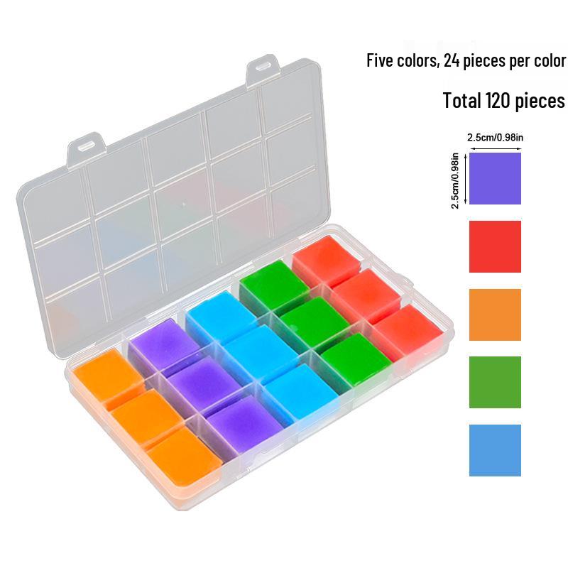 DIY Vícebarevné diamantové malování Vrtací pero se silikonovými bloky a volitelnou barevnou krabičkou