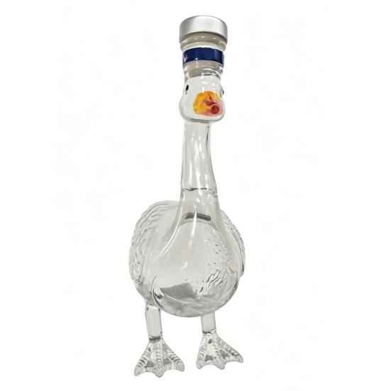 Goose Shape Whiskey Bottle Decanter 3D Bird Liquor Glass with Frosted Stopper