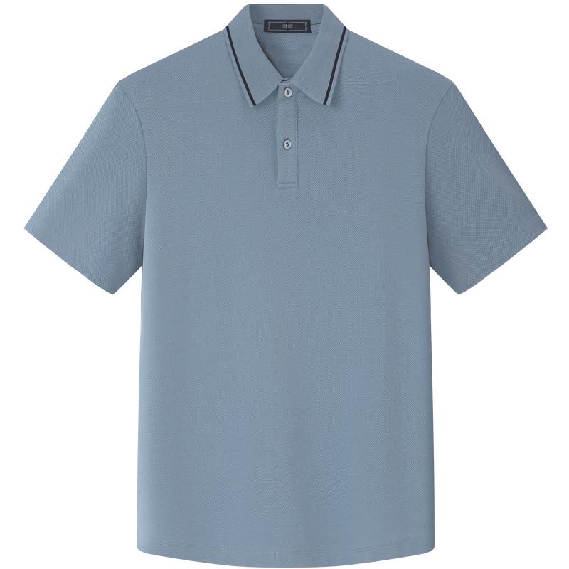 EMZ Men's Cooling Breathable Long-Staple Cotton Polo Shirt