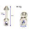 1Pc Spearfishing Speargun Wishbone Head Replacement 316 Stainless Steel Spear Band Wishbone Nail For Spearfishing