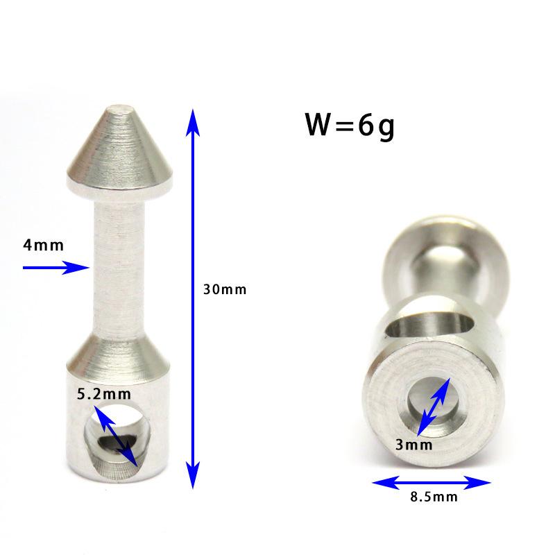 1Pc Spearfishing Speargun Wishbone Head Replacement 316 Stainless Steel Spear Band Wishbone Nail For Spearfishing