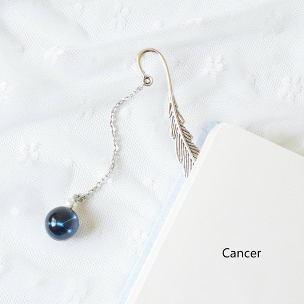Bookmark Luminous Creative Reading Noctilucent Bookmark 12 Constellation Bookmark Bookmark Pendant