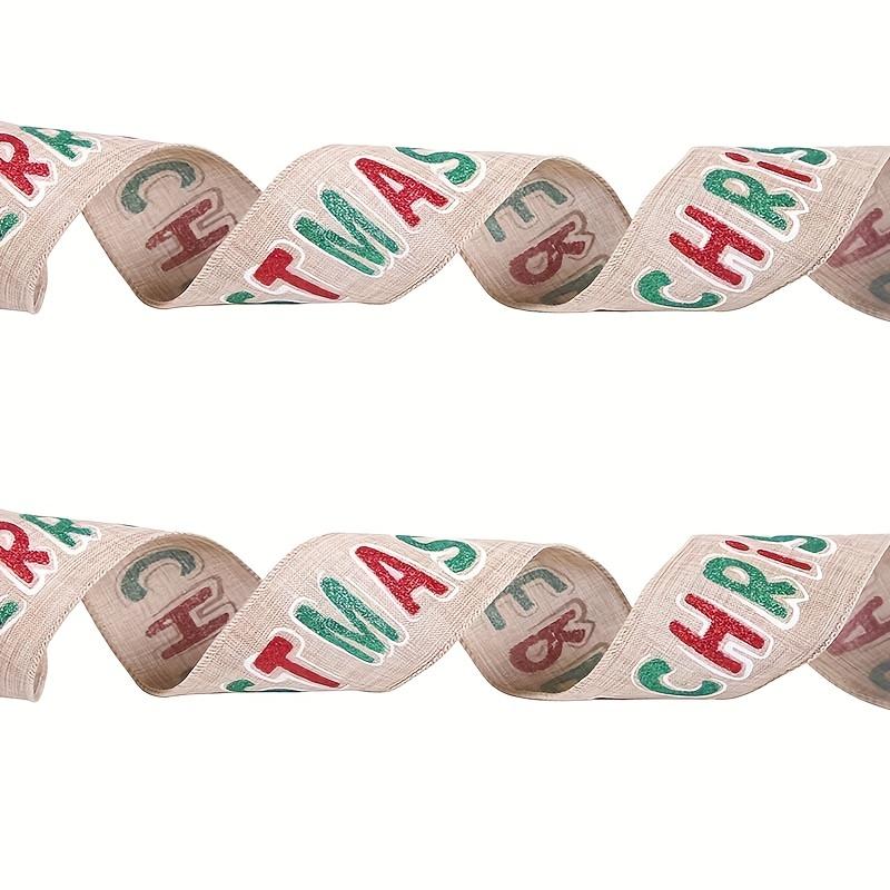 Christmas Snowman Decorative Ribbon Christmas Tree Ribbon for Garland, Wreath Gift Wrapping DIY Crafts Party Decorations