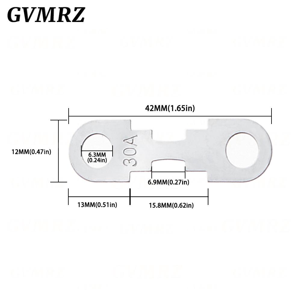 5PCS Car Flat Type Fuse Chip 32V Battery Insert Fork Bolt Type High Current Zinc Alloy 20A 30A 40A 50A 60A 70A 80A 100A 110A