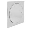 304 Stainless Steel Floor Drain Strainer Screw Fixation Silver Drainage Port Cover Square Well Sealed Clean Out Cover Kitchen