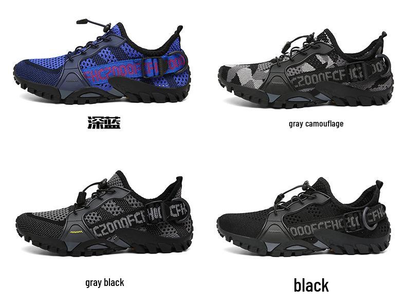 Herren Quick-Drying Mesh Wandersandalen - Leicht, Atmungsaktiv, Sommer Angel- & Trekking-Schuhe
