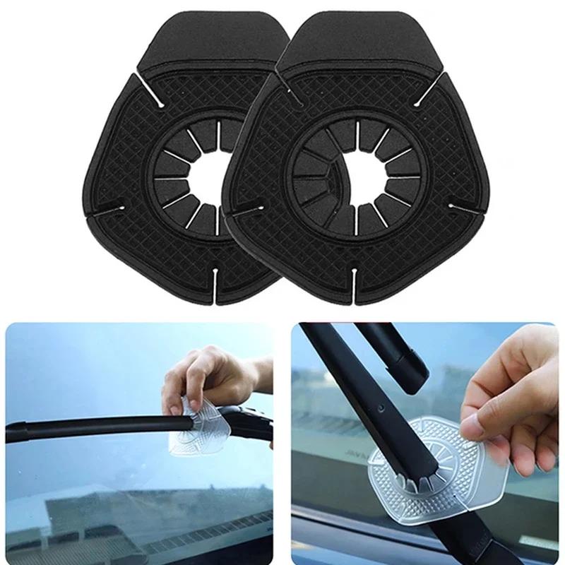 2PCS Car Windshield Wiper Arm Bottom Hole Protective Cover Silicone for Dustproof Prevent Debris Sleeve Auto Vehicle Accessories
