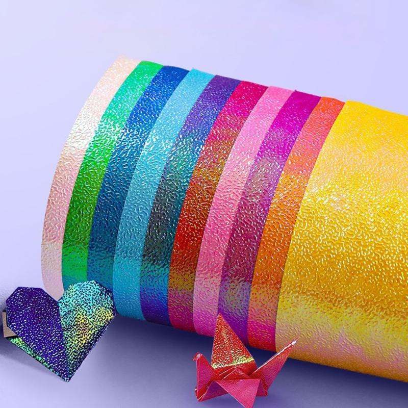 50/100Pcs Multicolor Glittering Paper Sheet 15cm Metallic Craft Paper for Handmade Craft Gift Wrapping and Decoration